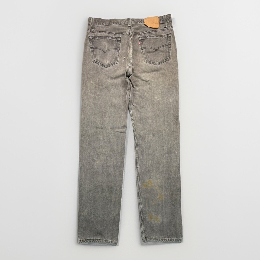 Vintage Levi's Black 501 Jeans Men's 35x34 (Fits 33x33) Made In USA‎ Distressed